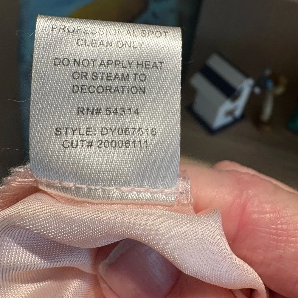 Embellished White and Pink Sweetheart Gown - Picture 9 of 9